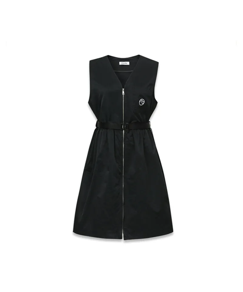 MACKY Golf: Hole-In-V-Belt Mini Dress - Black