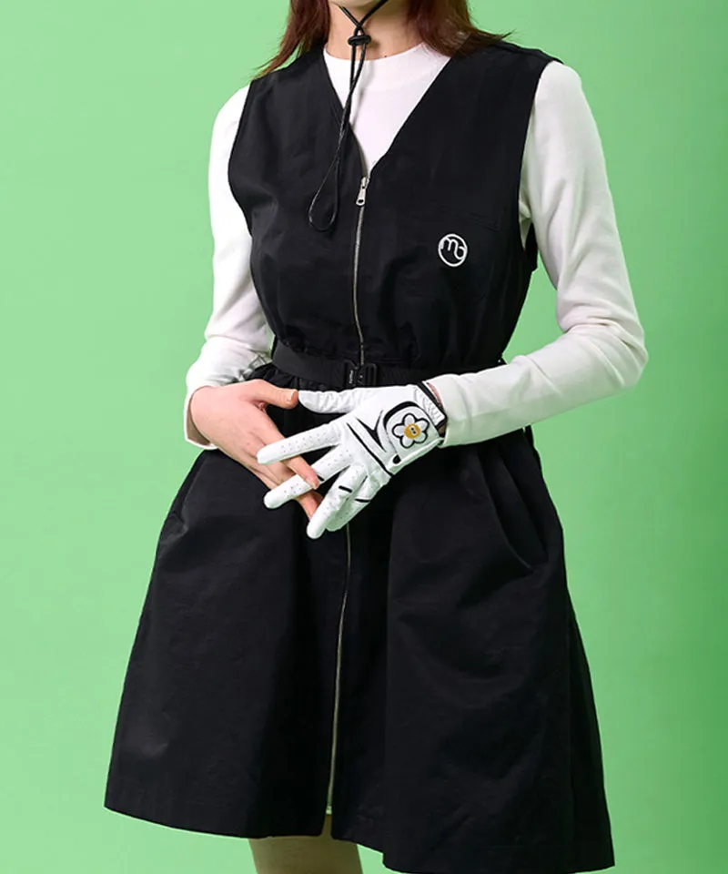 MACKY Golf: Hole-In-V-Belt Mini Dress - Black