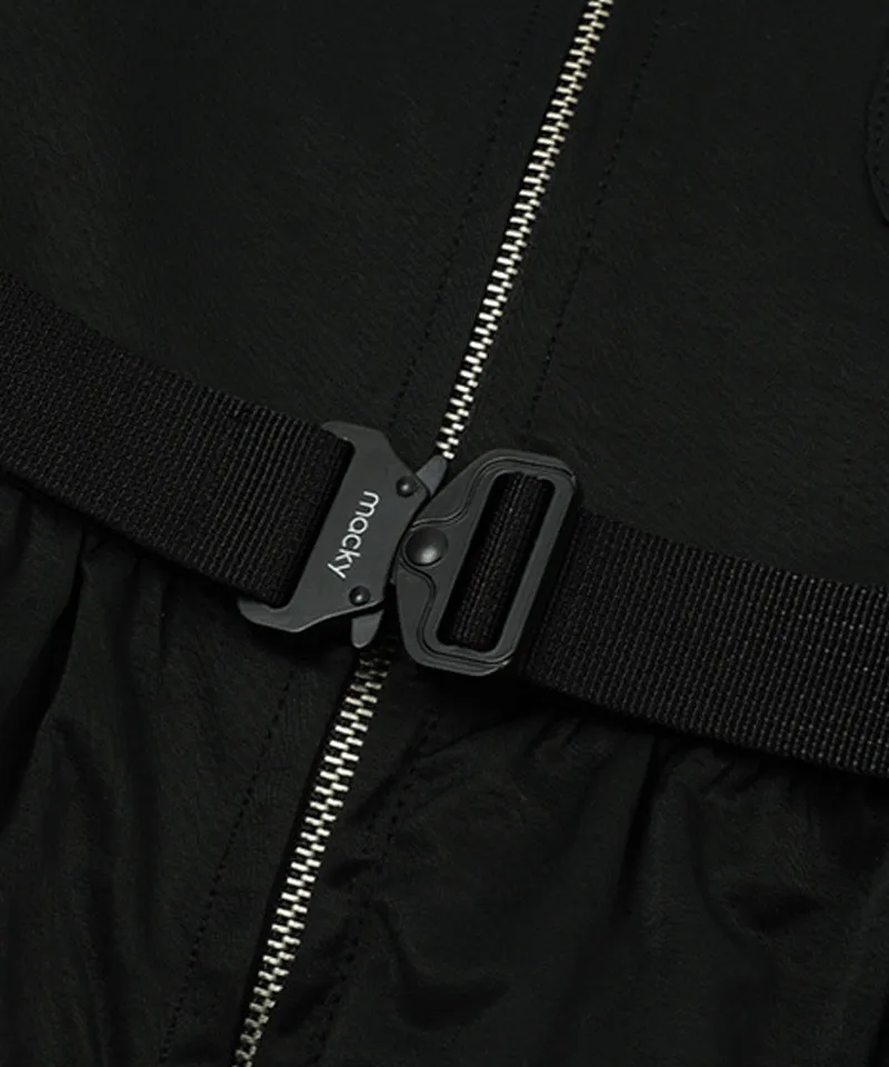 MACKY Golf: Hole-In-V-Belt Mini Dress - Black