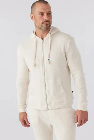 Marr Thermal Zip Hoodie - Heather Oatmeal