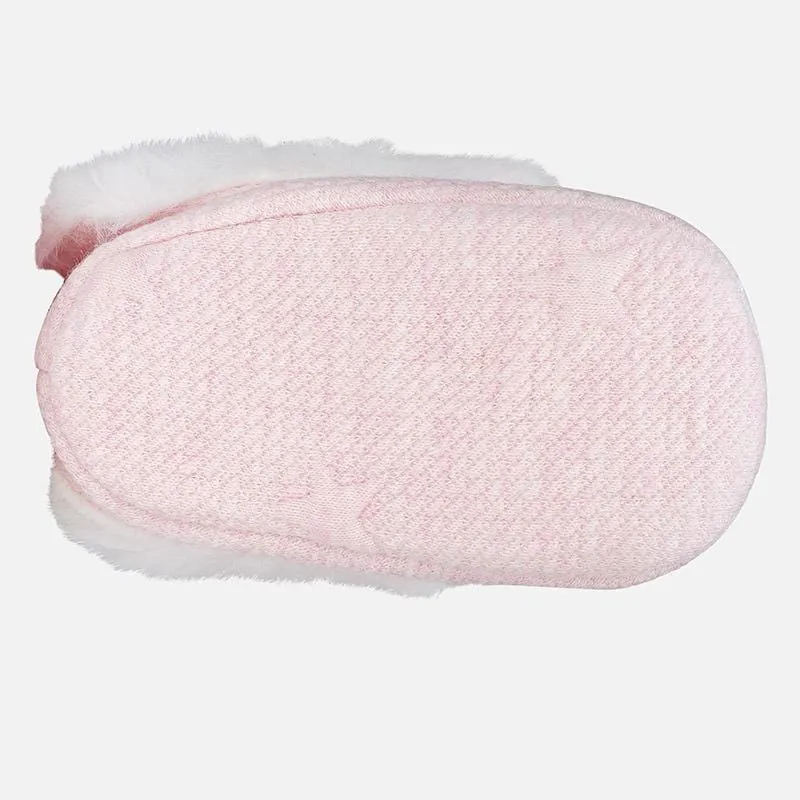 Mayoral Pink Fur Trim Booties