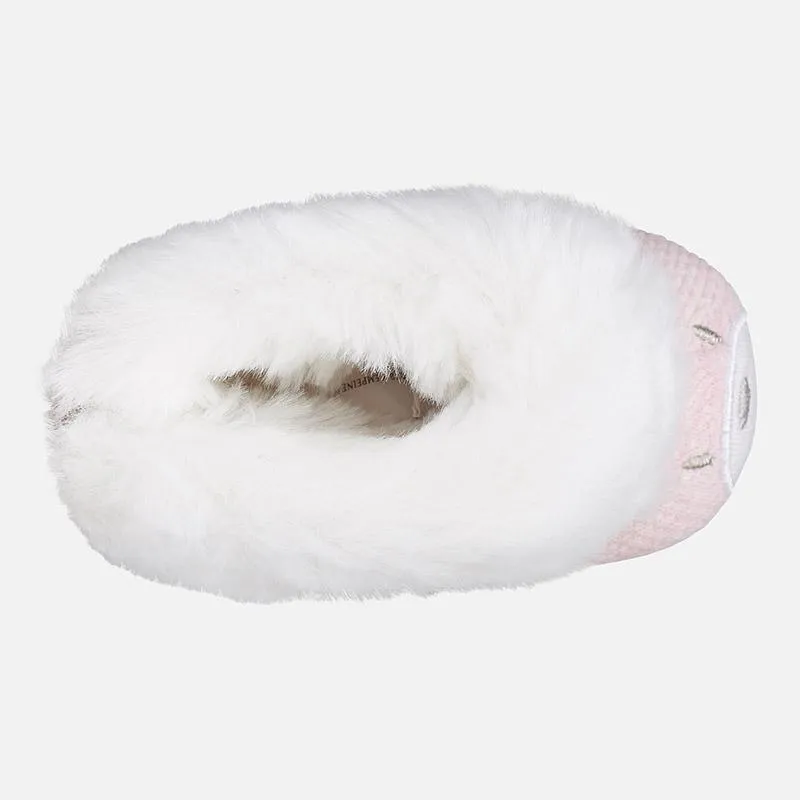 Mayoral Pink Fur Trim Booties