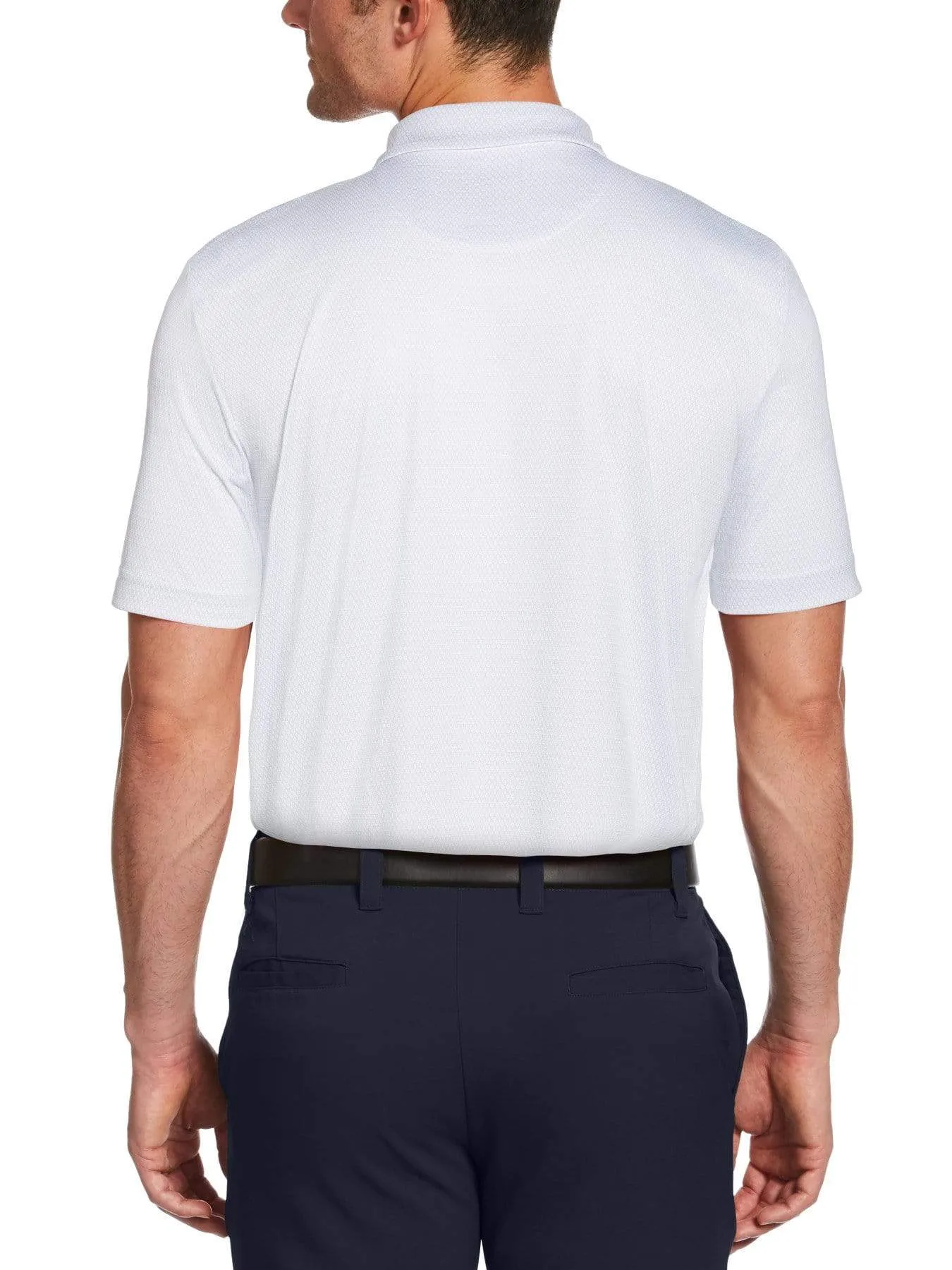 Mens Allover Conversational Print Polo