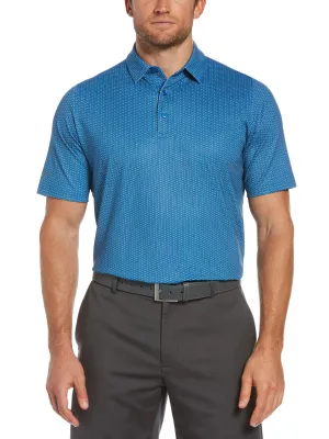 Mens Allover Printed Polo