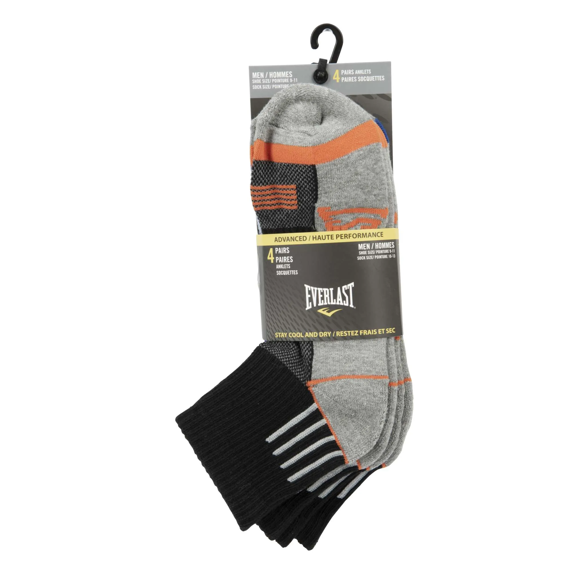 Men's Anklet Socks - 4 Pack