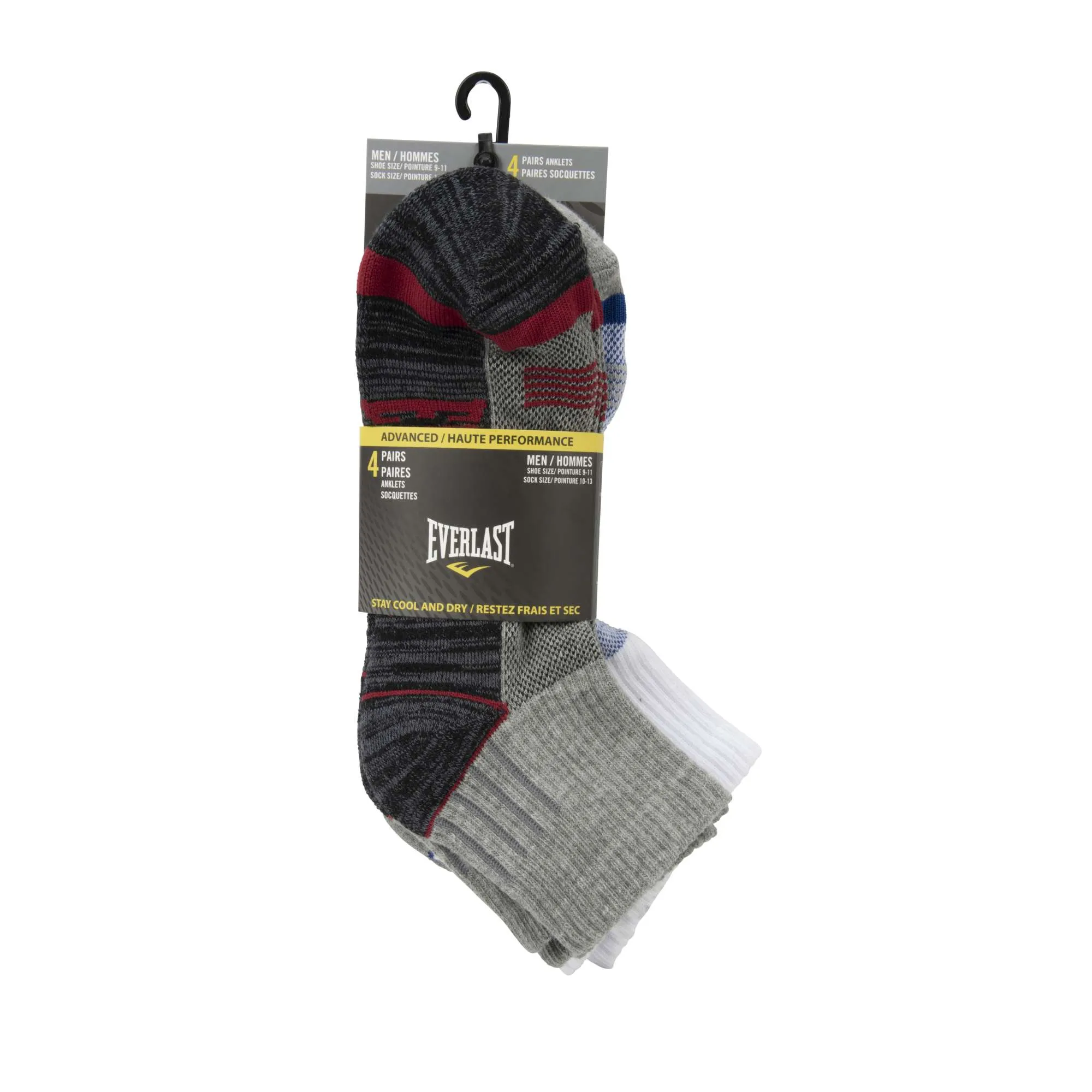 Men's Anklet Socks - 4 Pack