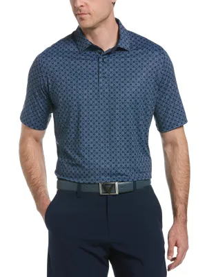 Mens Art Deco Foulard Print Polo