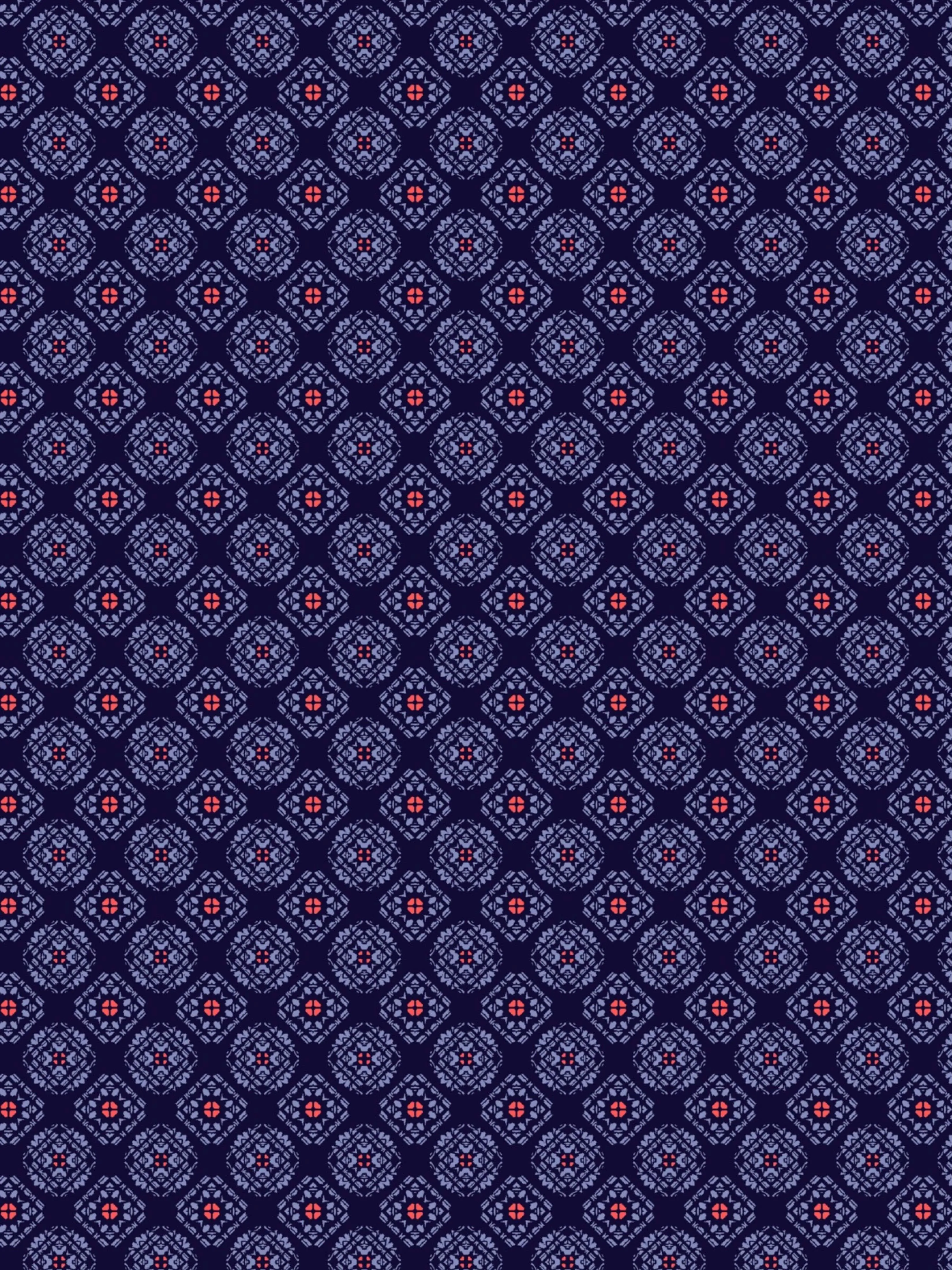 Mens Art Deco Foulard Print Polo