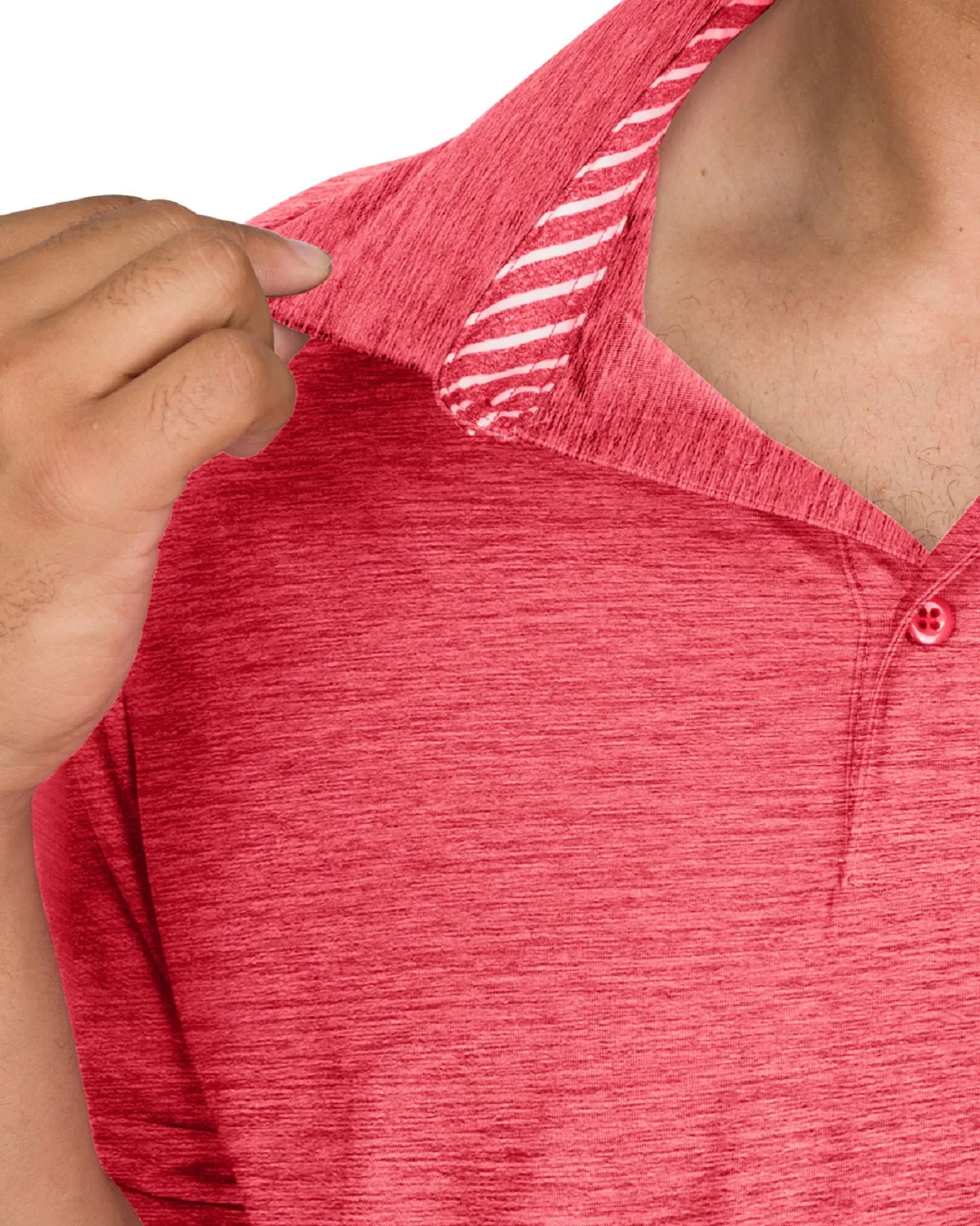 Men’s Big & Tall Heathered Golf Polo Shirt