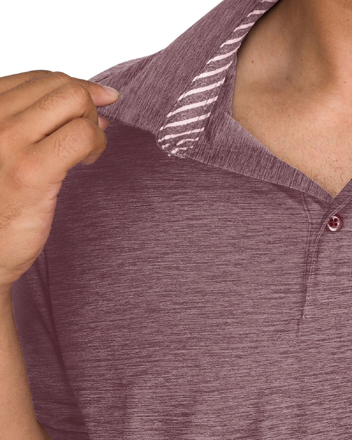 Men’s Big & Tall Heathered Golf Polo Shirt