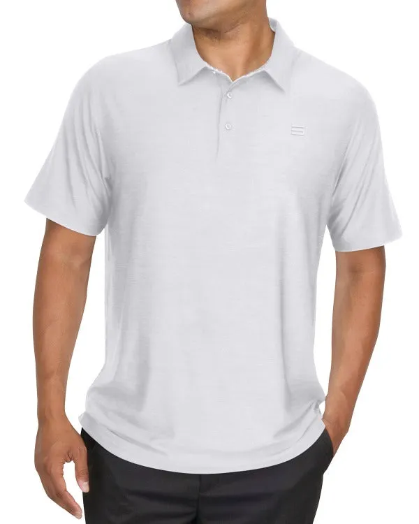 Men’s Big & Tall Heathered Golf Polo Shirt