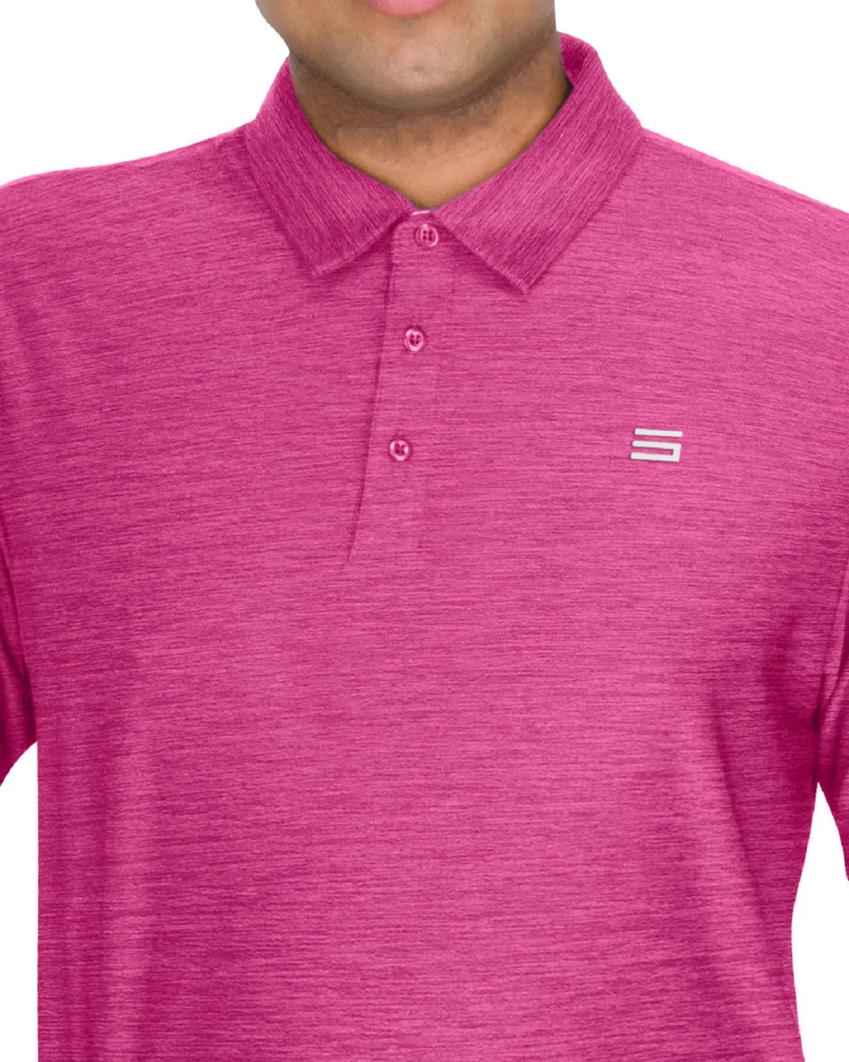 Men’s Big & Tall Heathered Golf Polo Shirt
