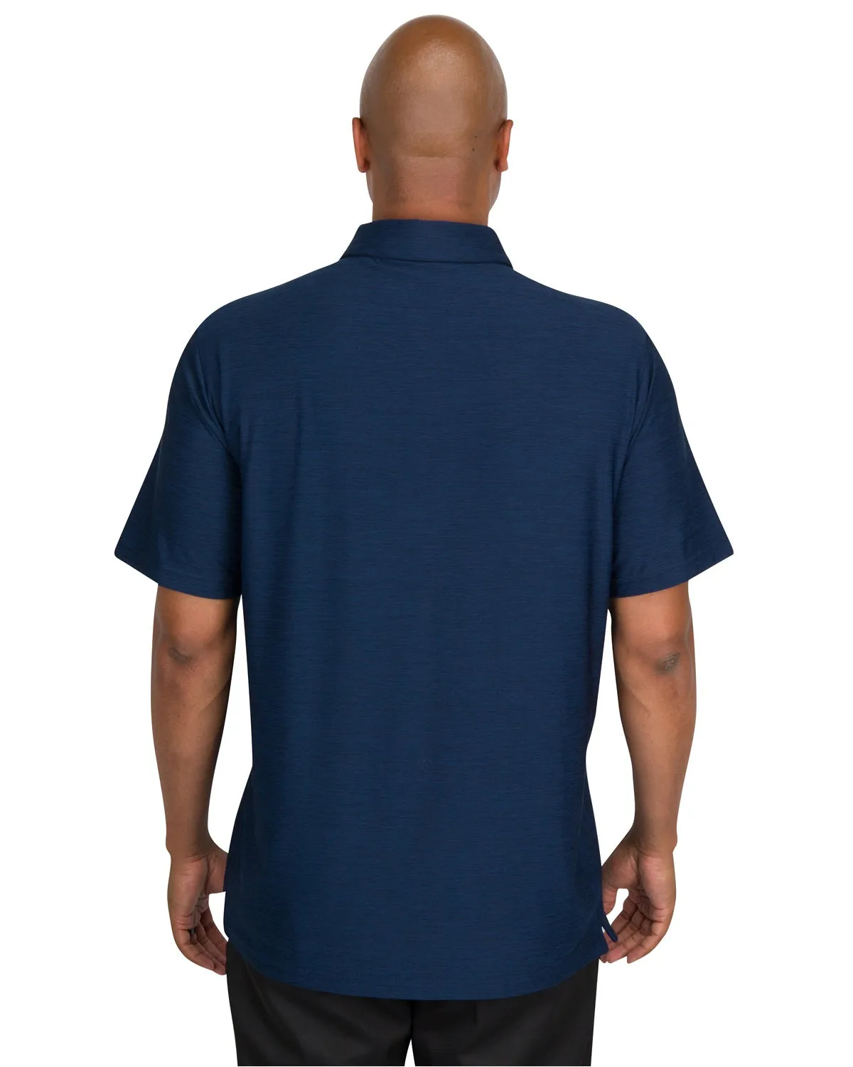 Men’s Big & Tall Heathered Golf Polo Shirt