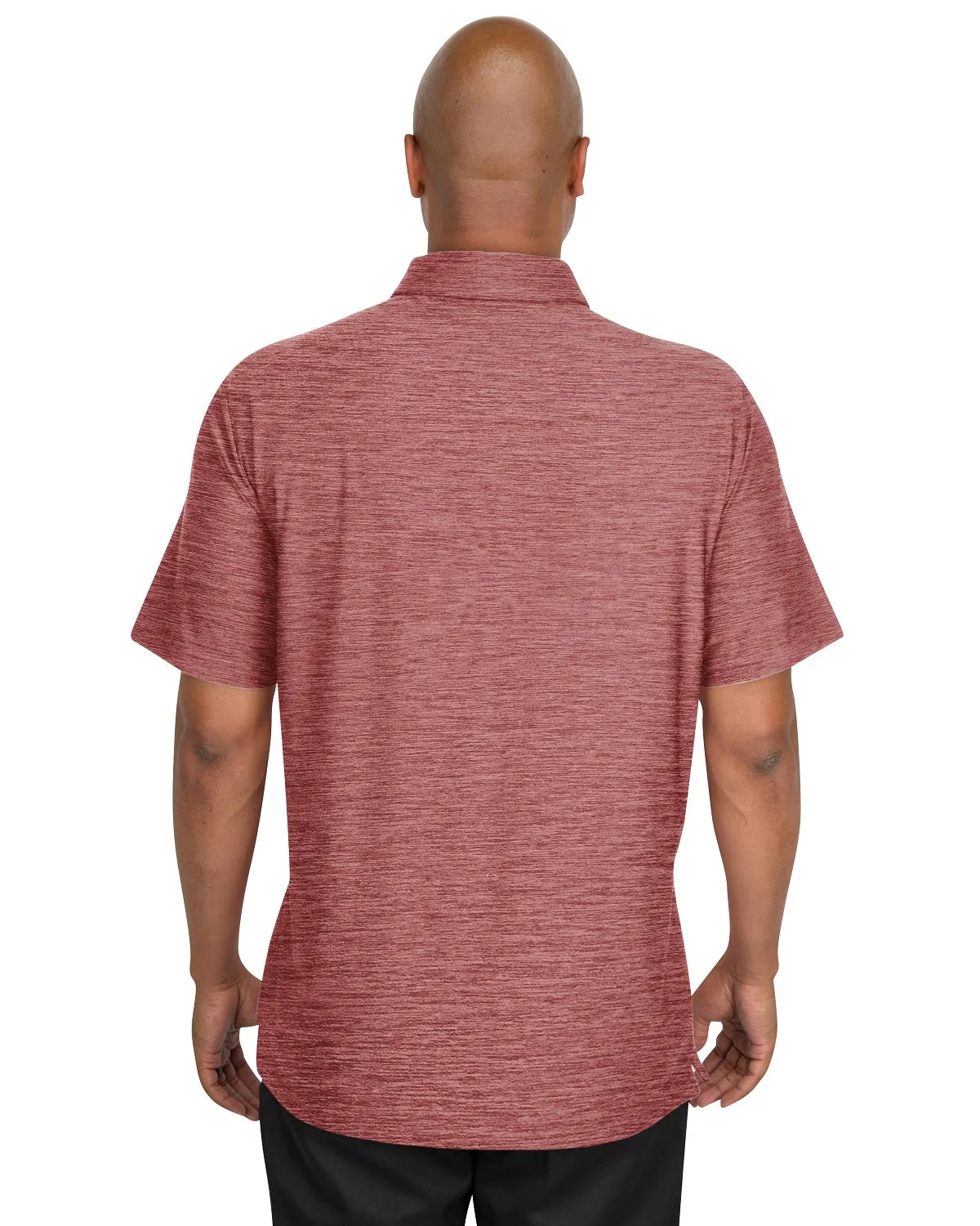 Men’s Big & Tall Heathered Golf Polo Shirt
