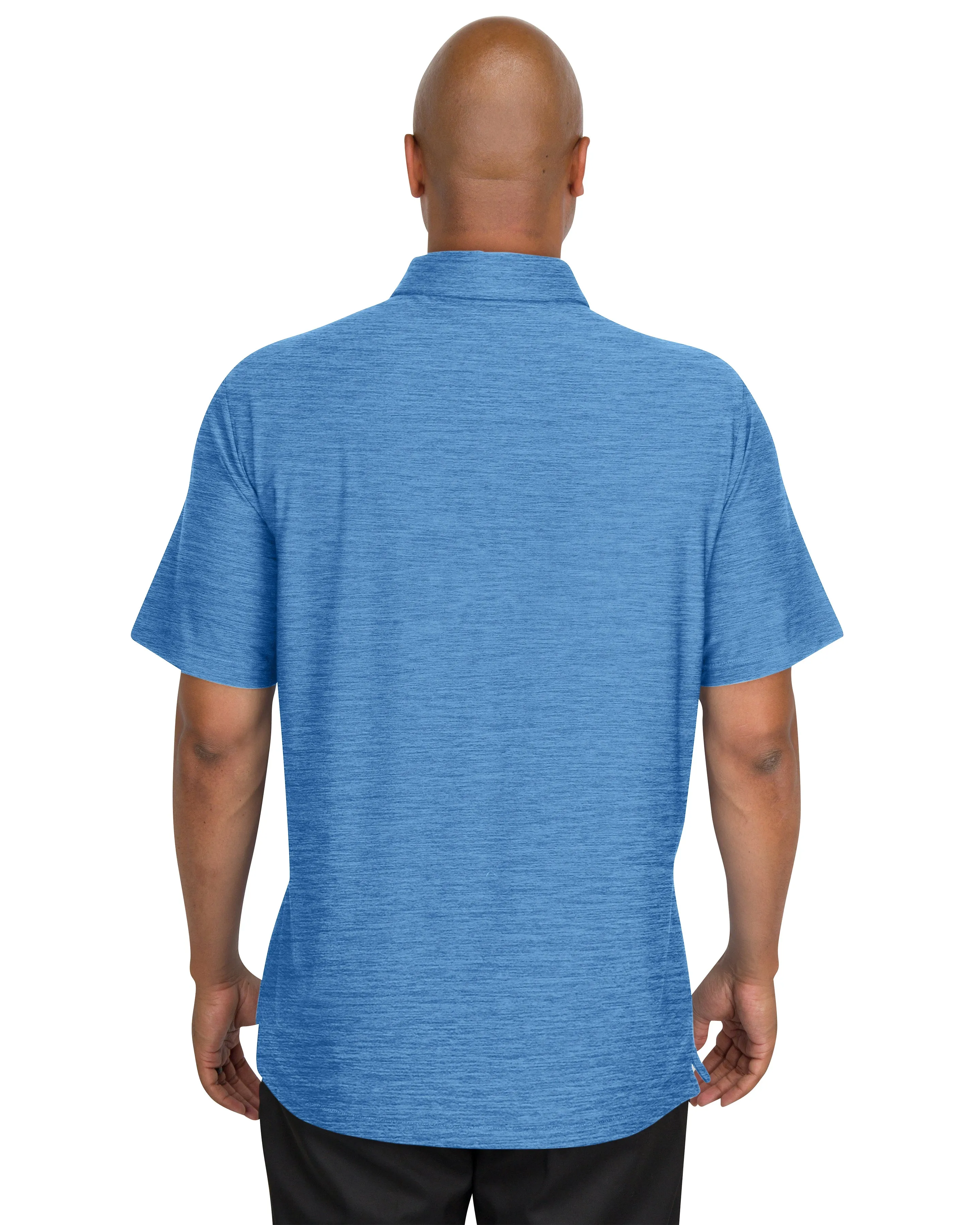 Men’s Big & Tall Heathered Golf Polo Shirt