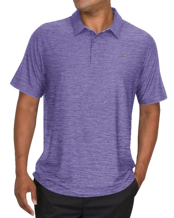 Men’s Big & Tall Heathered Golf Polo Shirt
