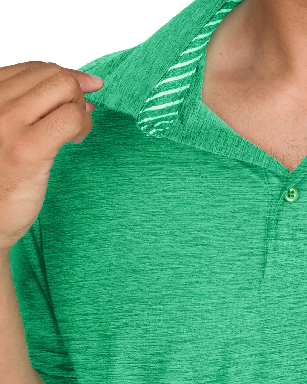 Men’s Big & Tall Heathered Golf Polo Shirt