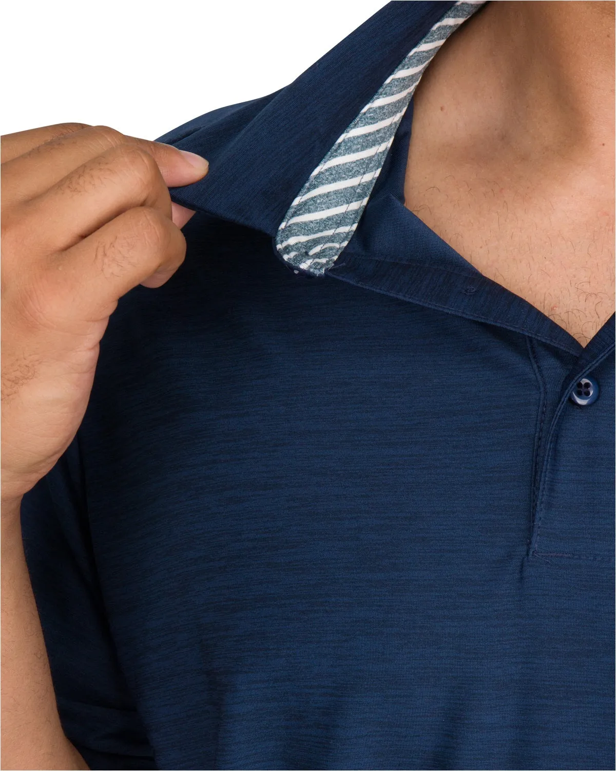 Men’s Big & Tall Heathered Golf Polo Shirt