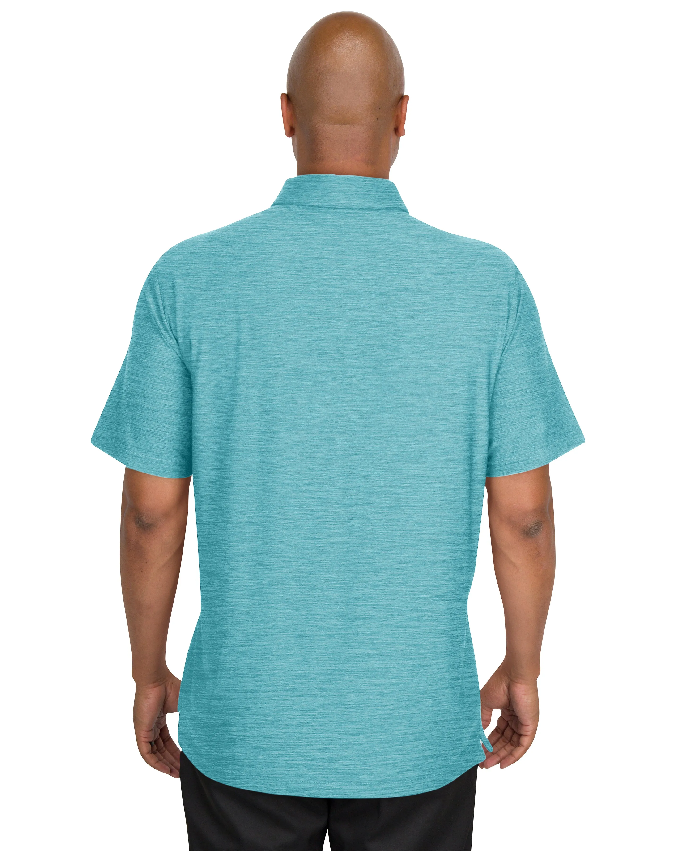 Men’s Big & Tall Heathered Golf Polo Shirt