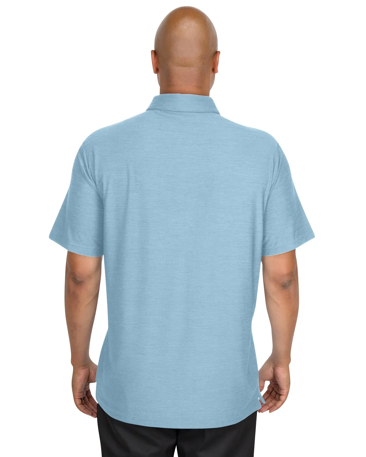 Men’s Big & Tall Heathered Golf Polo Shirt