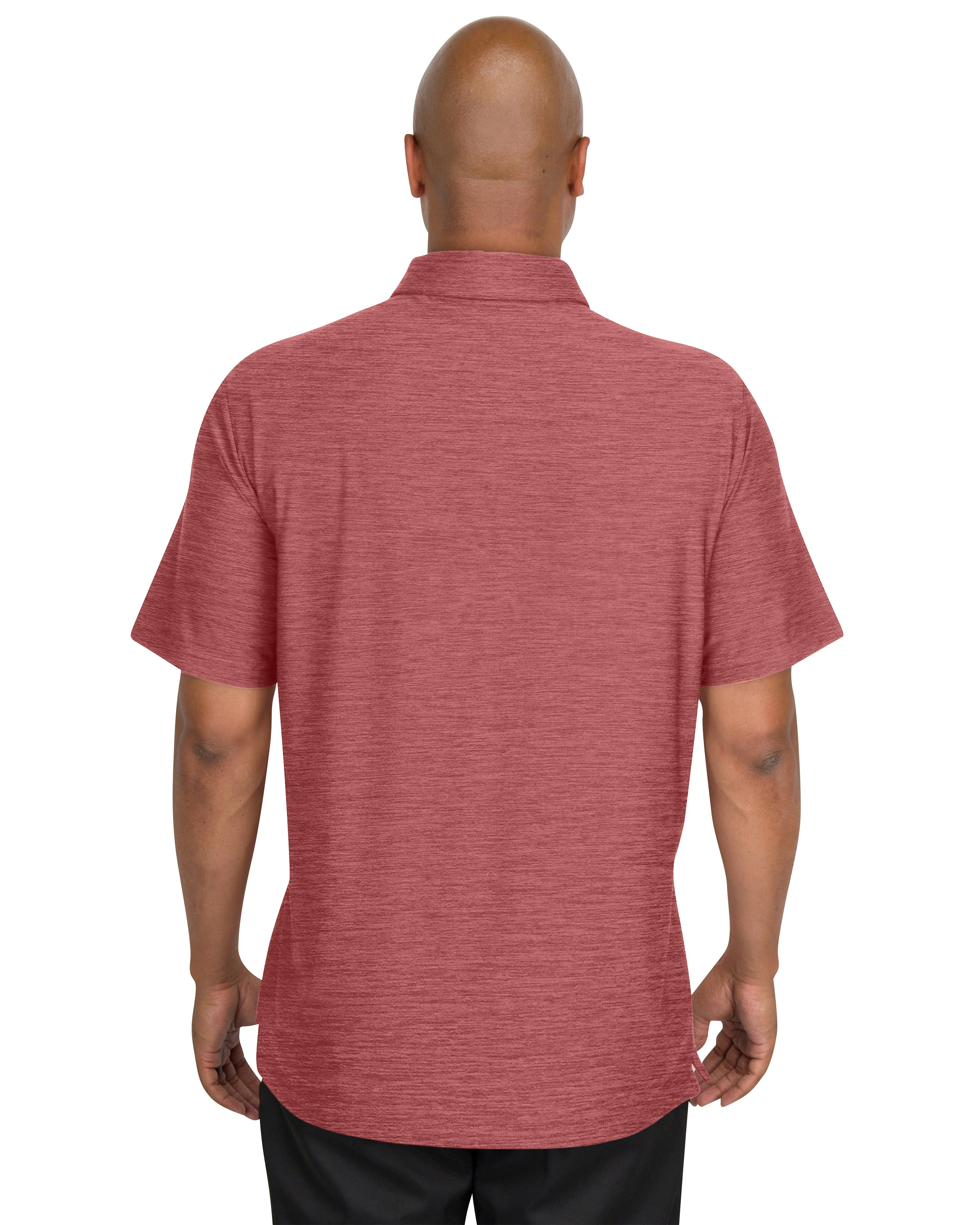 Men’s Big & Tall Heathered Golf Polo Shirt