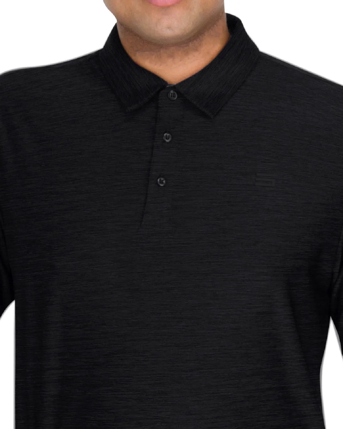 Men’s Big & Tall Heathered Golf Polo Shirt