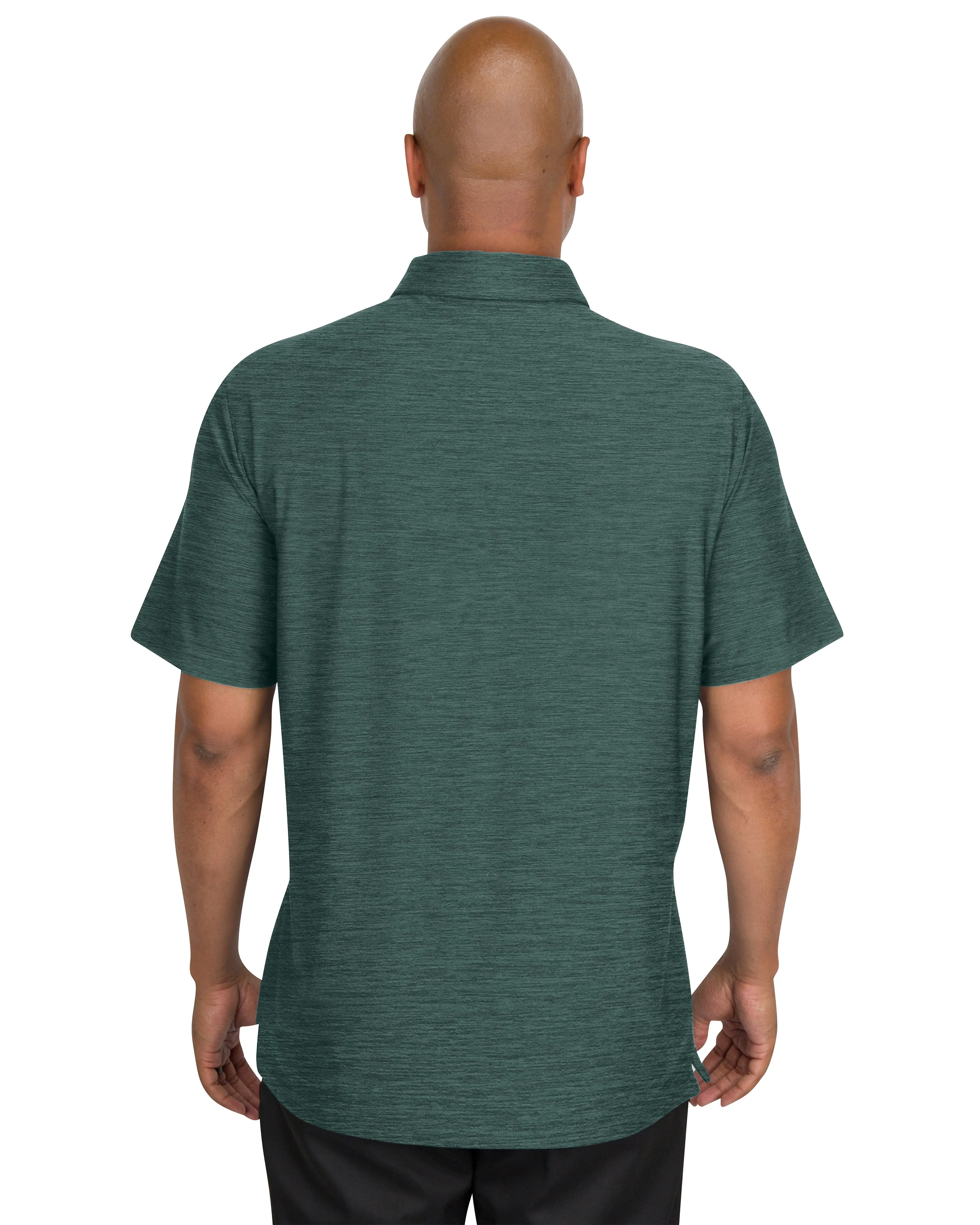Men’s Big & Tall Heathered Golf Polo Shirt