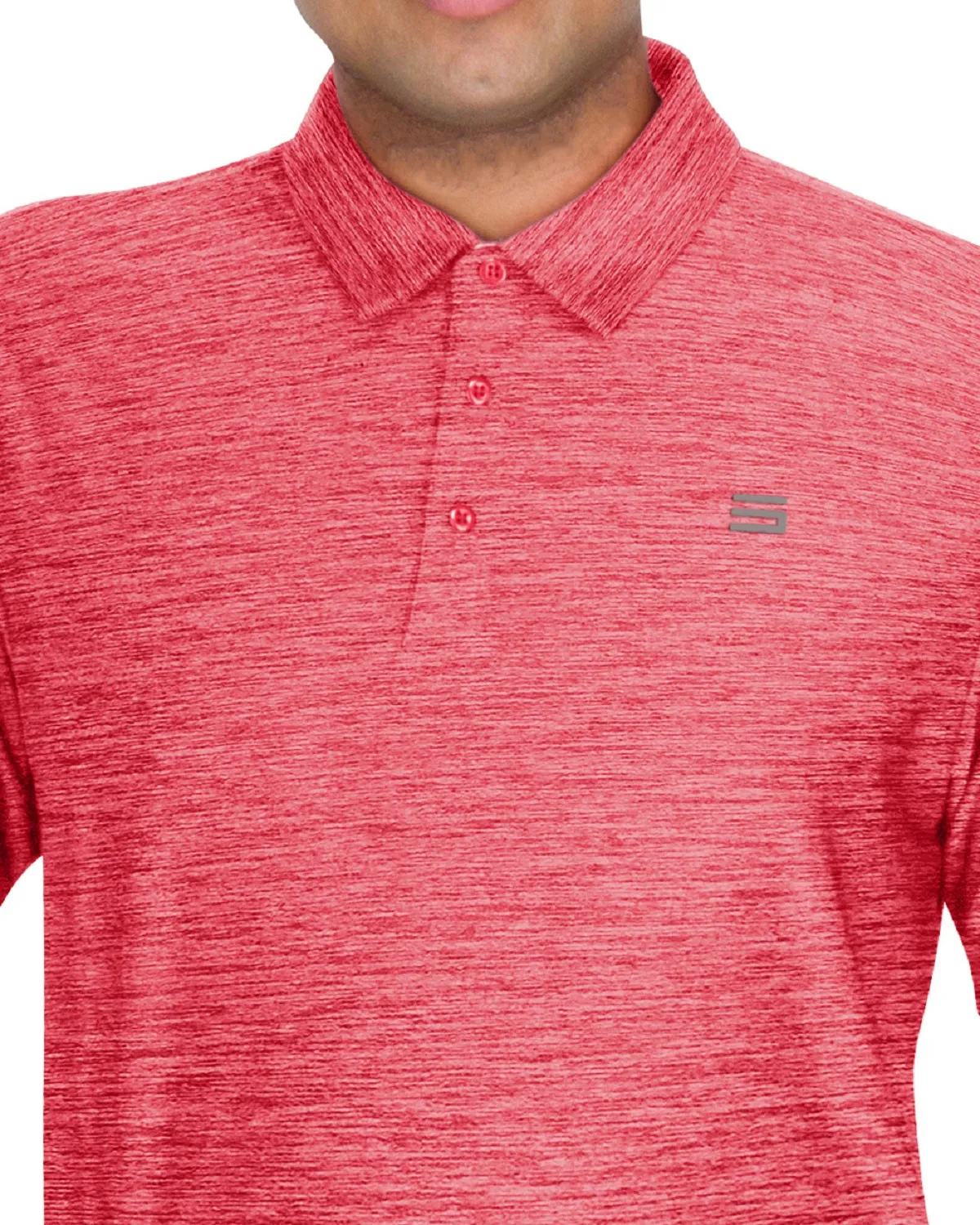 Men’s Big & Tall Heathered Golf Polo Shirt