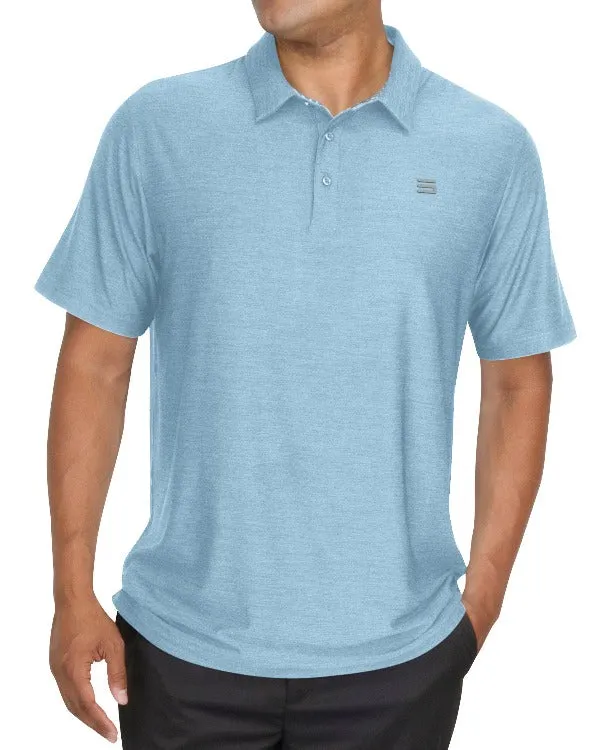 Men’s Big & Tall Heathered Golf Polo Shirt