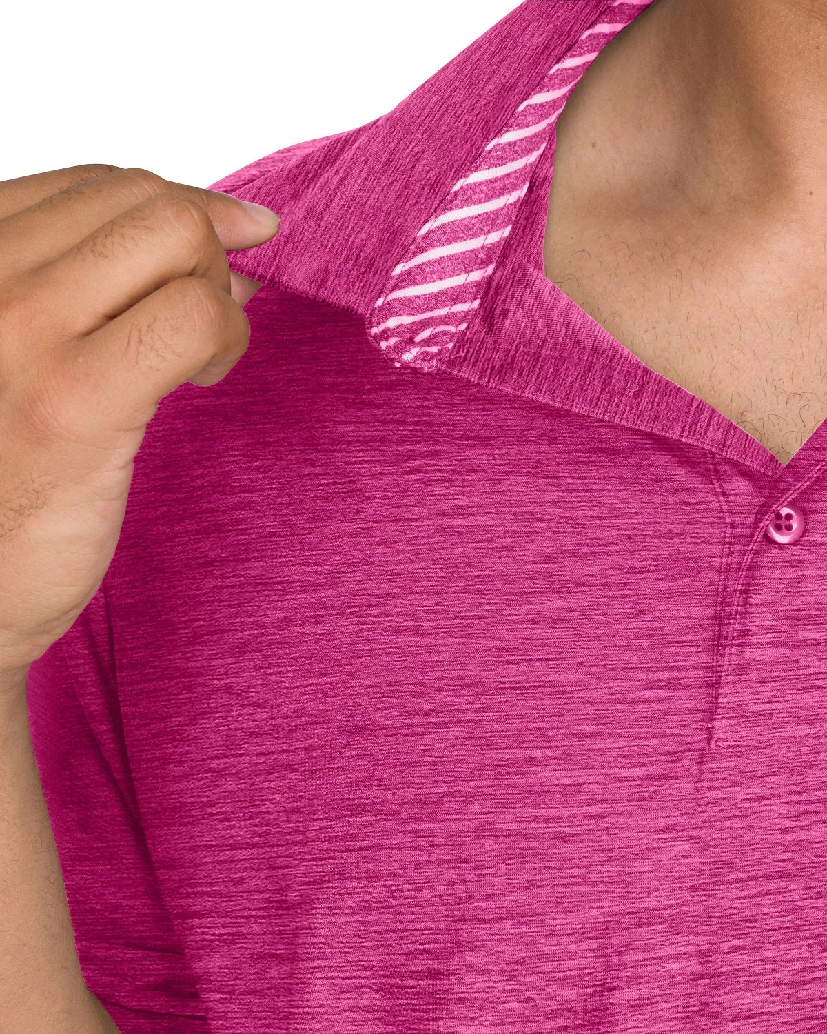 Men’s Big & Tall Heathered Golf Polo Shirt
