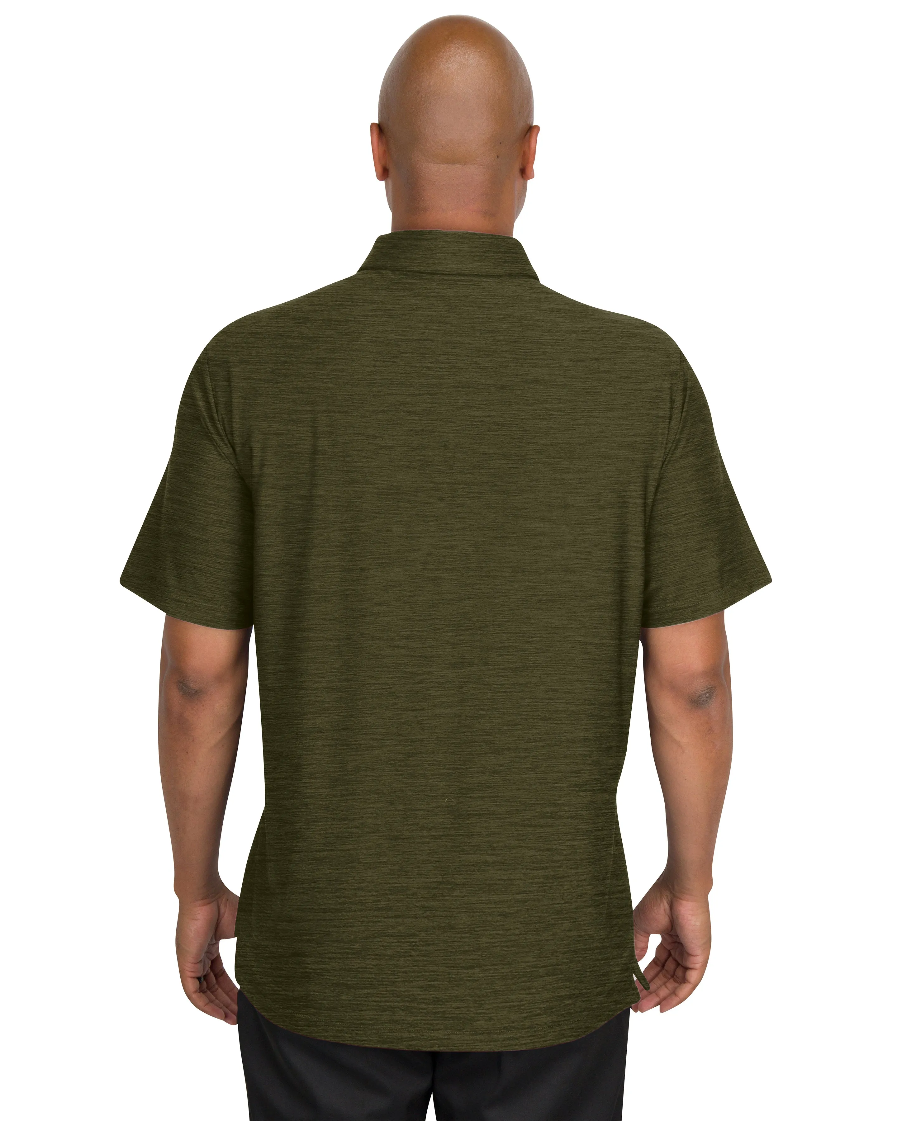 Men’s Big & Tall Heathered Golf Polo Shirt