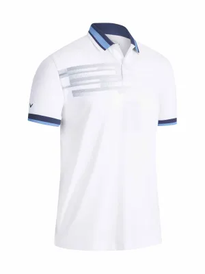 Mens Callaway X Engineered Printed Stripe Polo