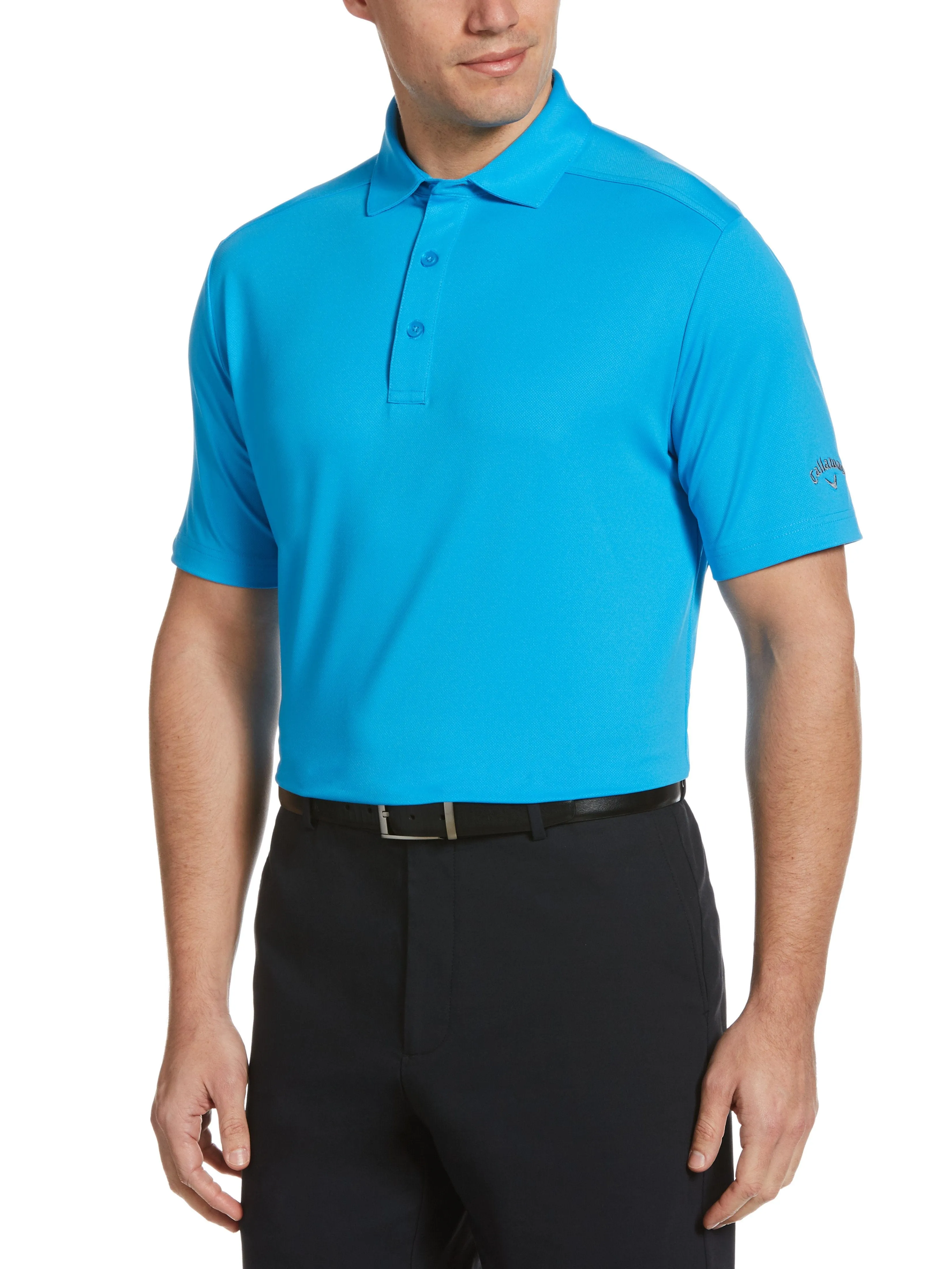Mens Cooling Micro Hex Polo