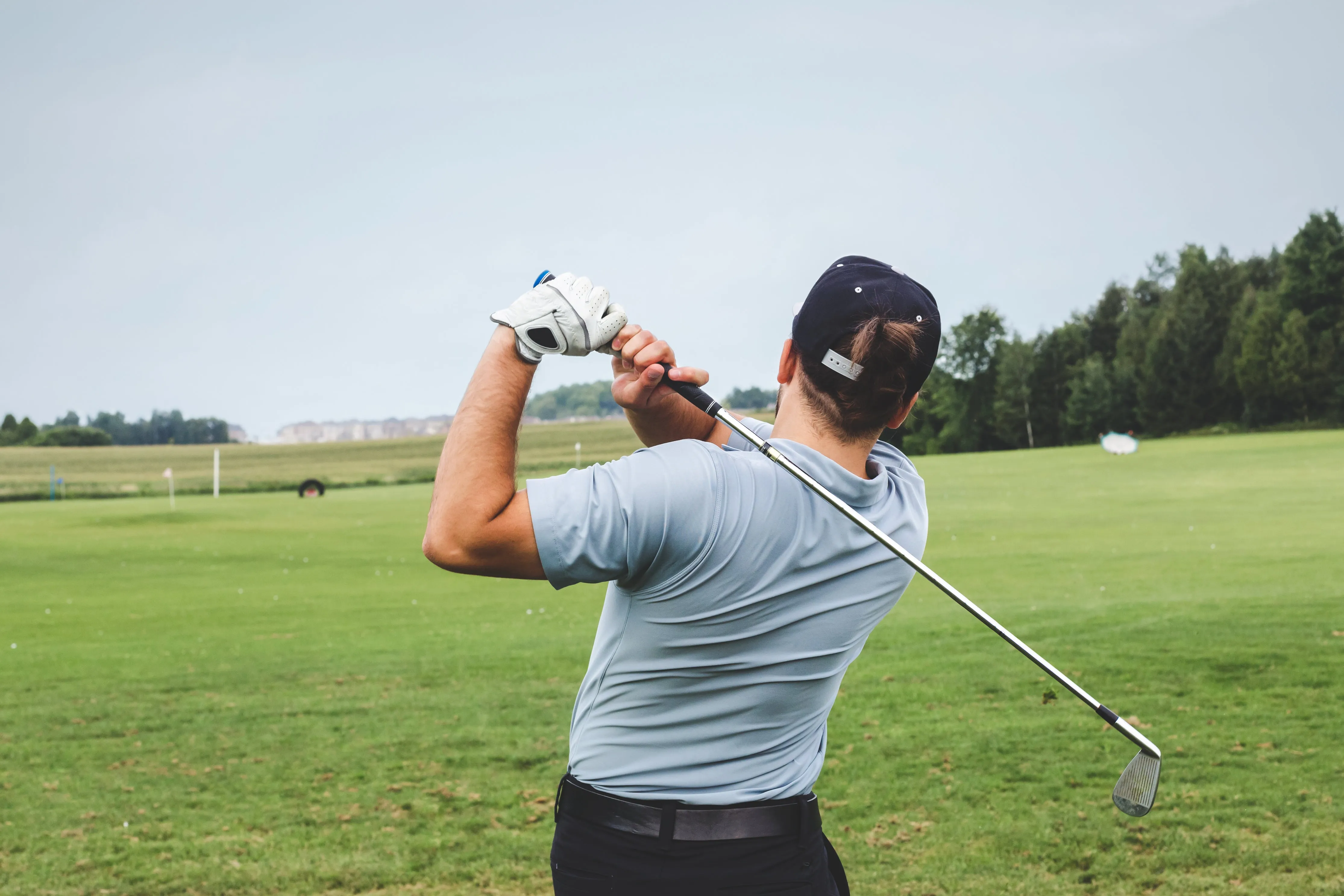 Men's Dry Fit Golf Polo - Charcoal Marl