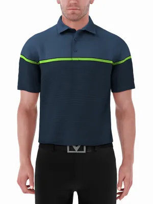 Mens Engineered Stripe Polo