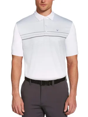 Mens Engineered Stripe Polo