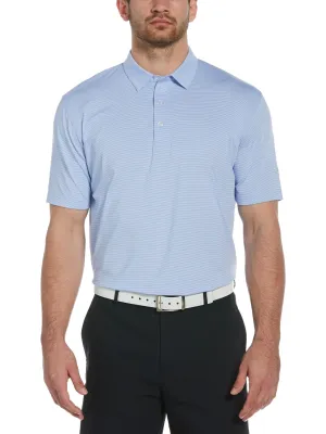 Mens Fine Line Stripe Polo