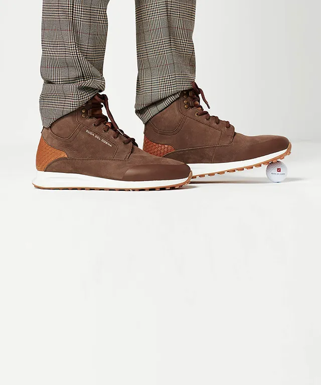 MEN'S Golf Shoes Stanford - Coffee