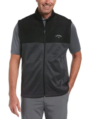 Mens Mixed Texture Quilted Vest