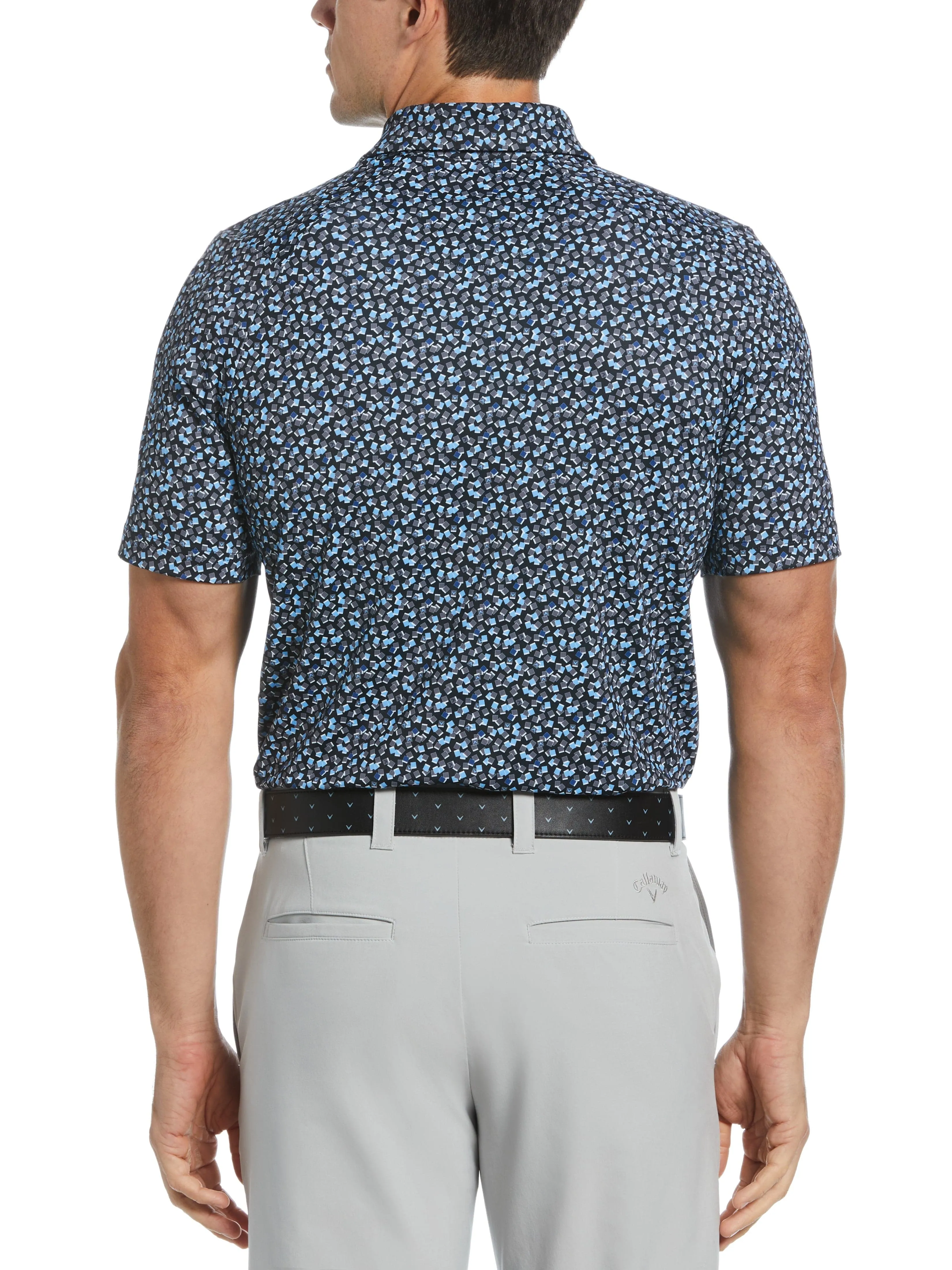 Men's Polaroid Confetti Print Golf Polo