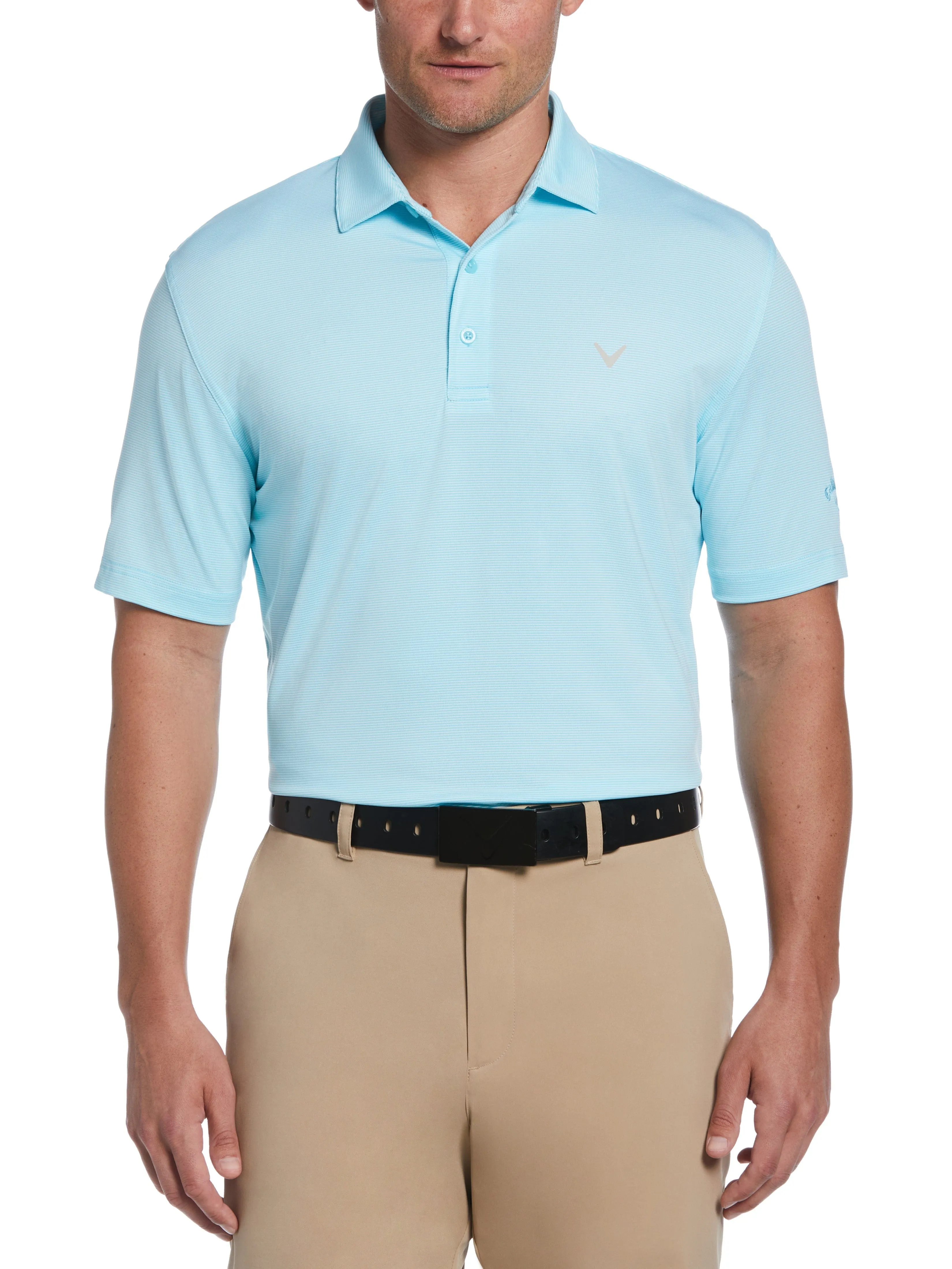 Mens Pro Spin Fine Line Golf Polo