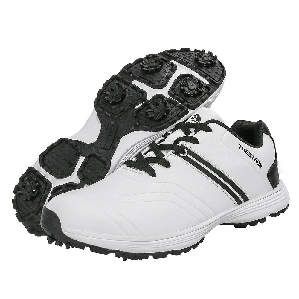Men's Professional Waterproof Spikes, Plus Size Golf Shoes