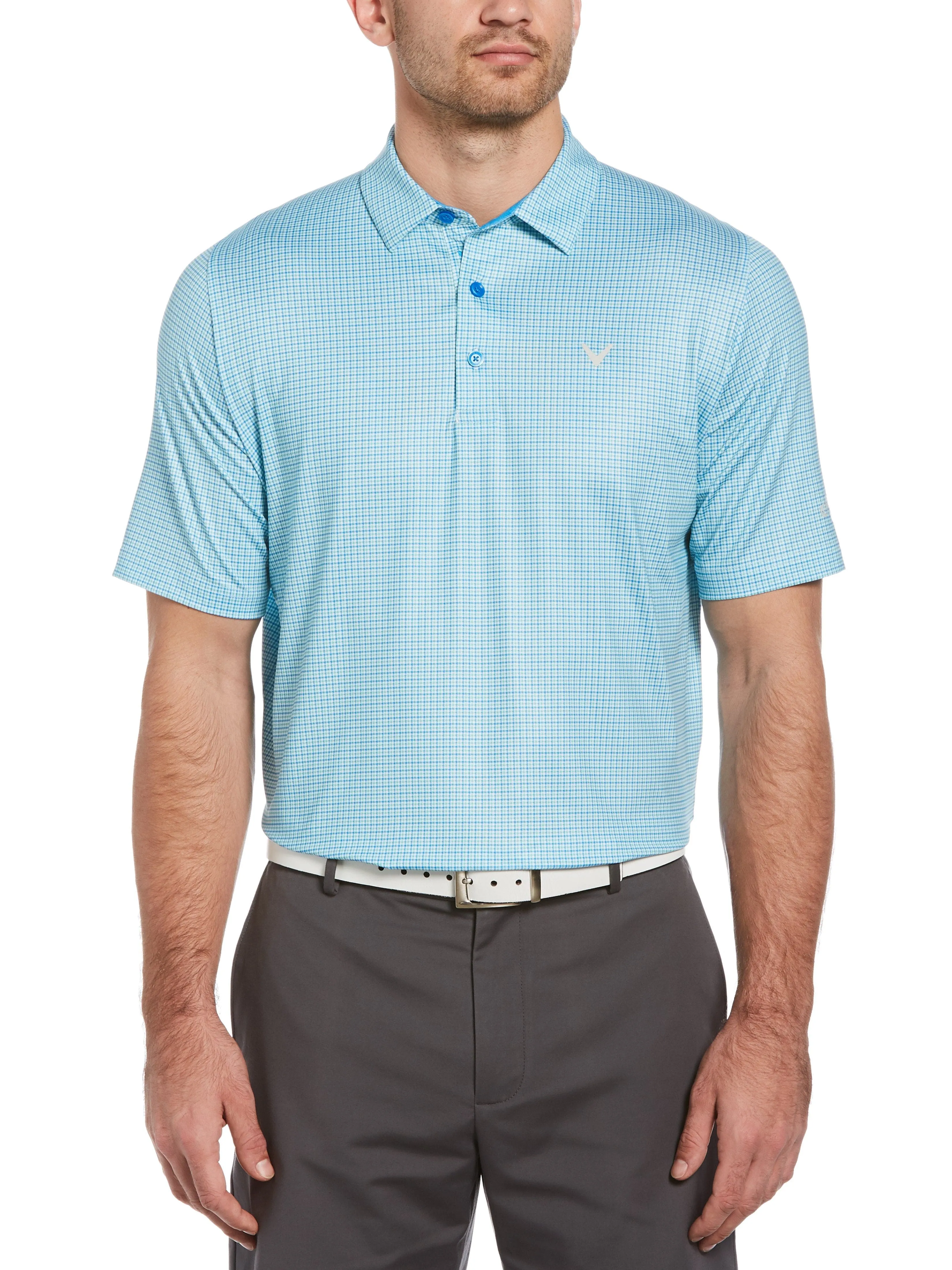 Mens Swing Tech™ Tattersall Polo