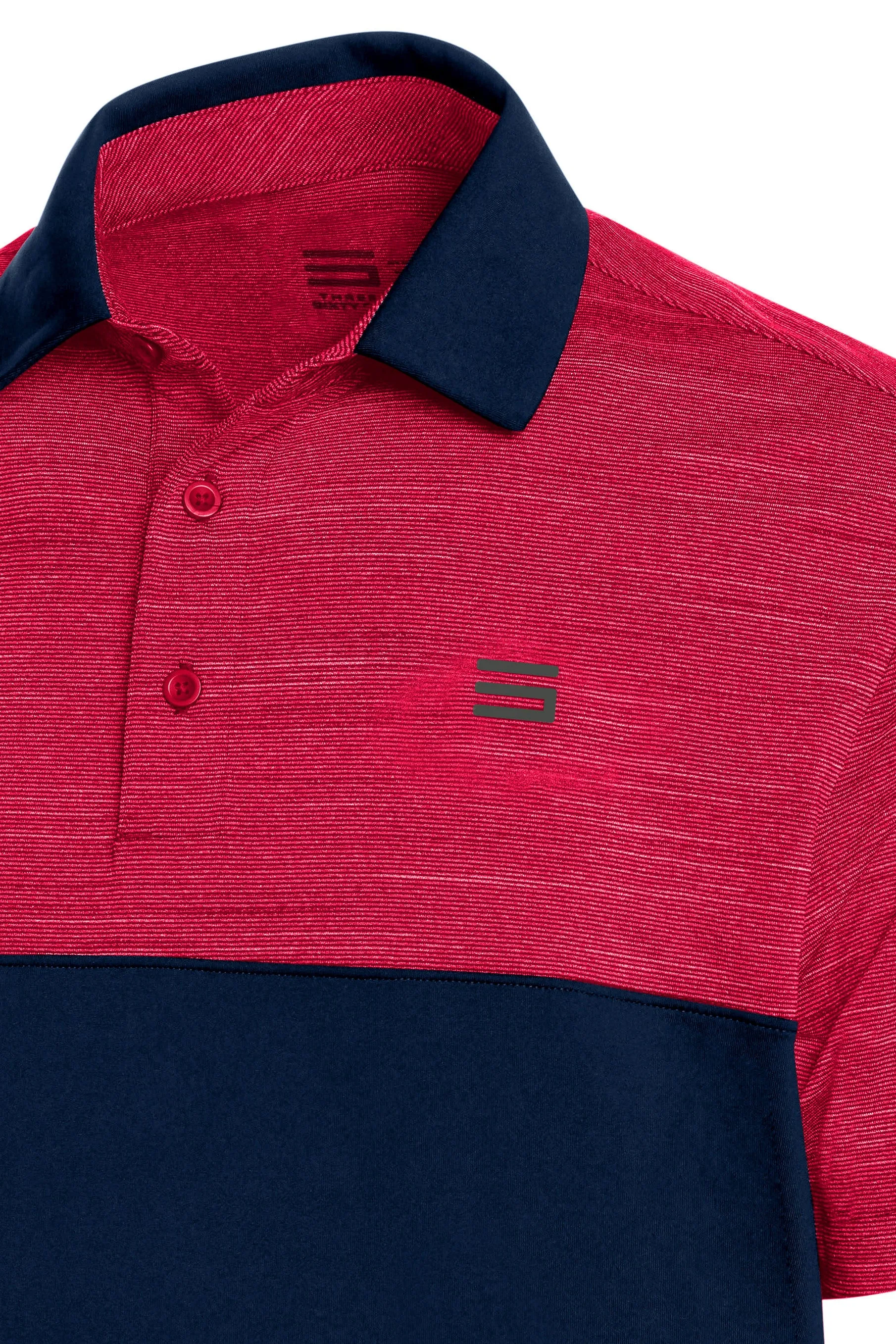 Men's Two-Tone Heathered Dry-Fit Golf Polos - Additional Colors