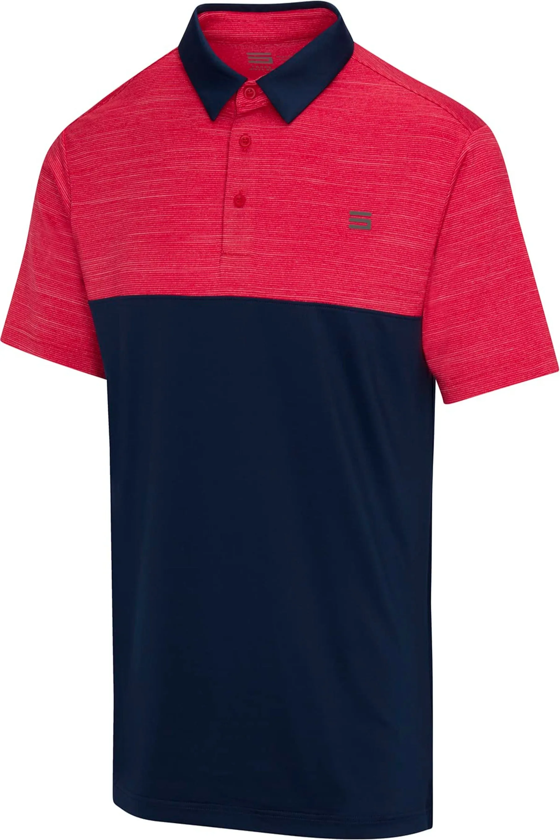 Men's Two-Tone Heathered Dry-Fit Golf Polos - Additional Colors