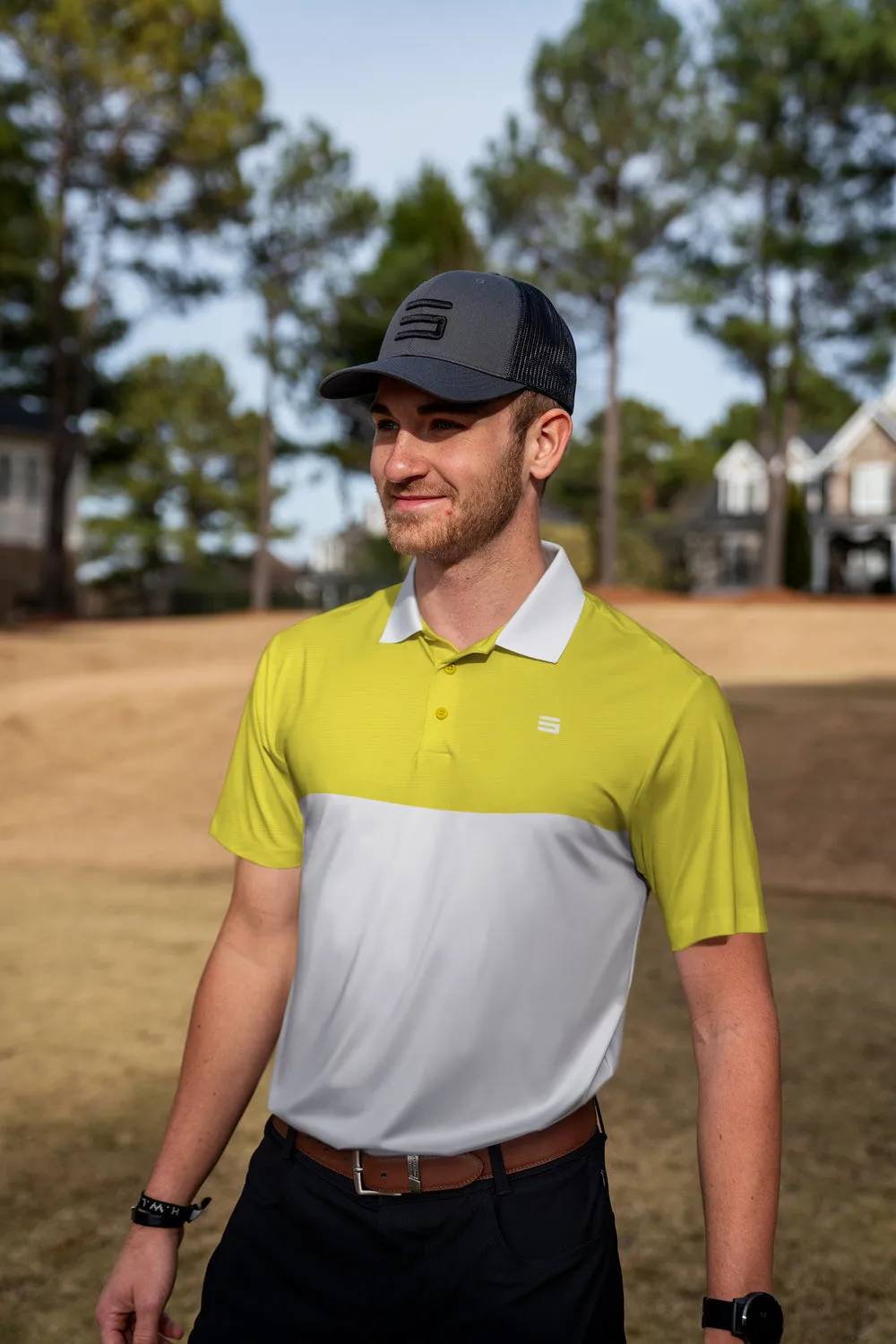 Men's Two-Tone Heathered Dry-Fit Golf Polos - Additional Colors