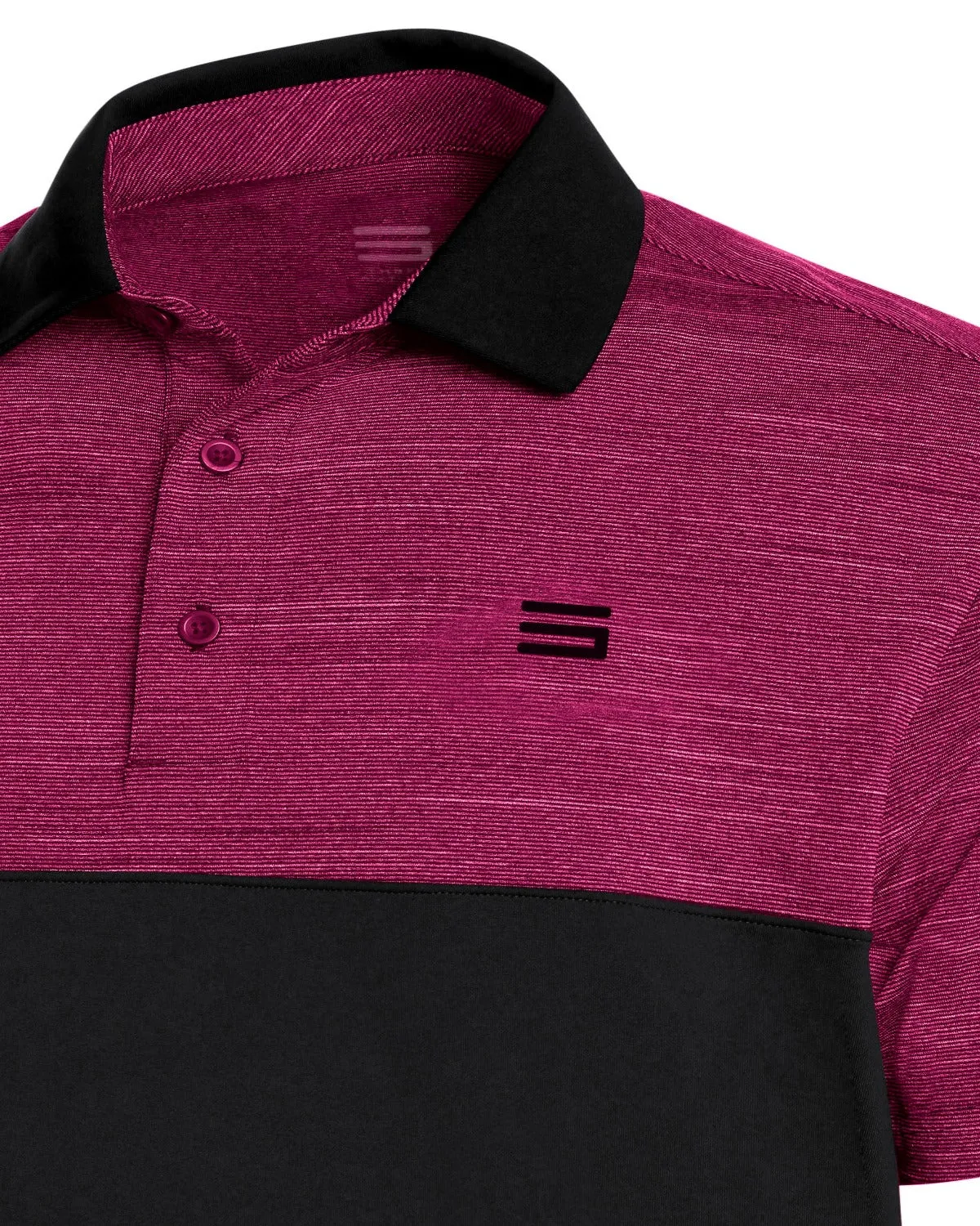 Men's Two-Tone Heathered Dry-Fit Golf Polos - Additional Colors