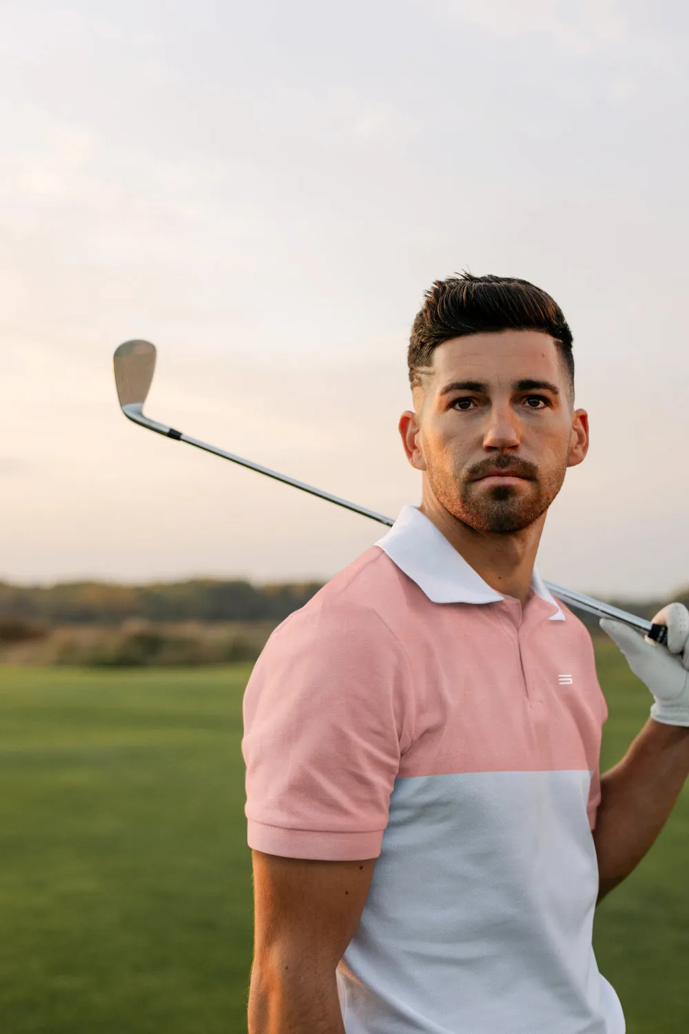Men's Two-Tone Heathered Dry-Fit Golf Polos - Additional Colors
