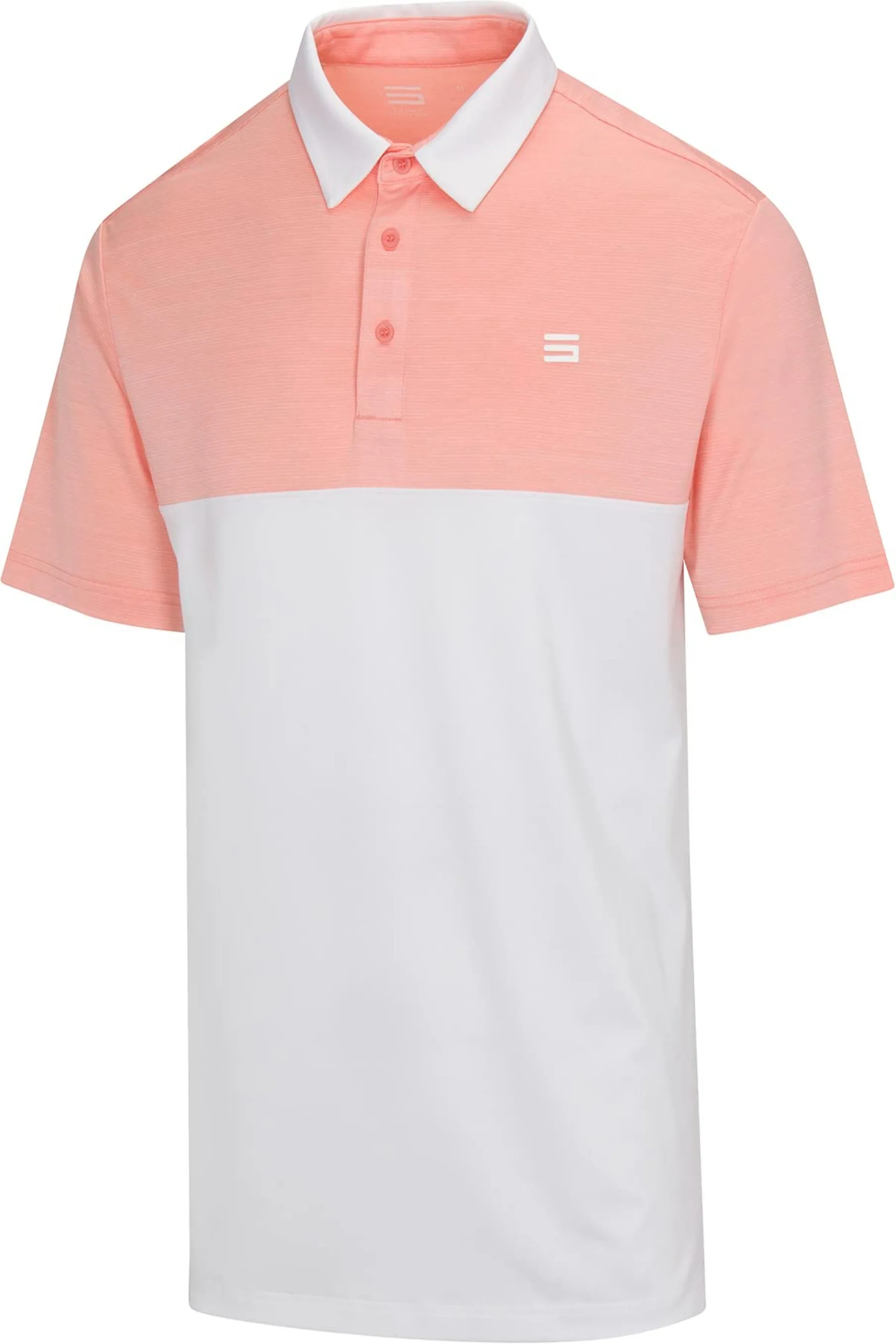 Men's Two-Tone Heathered Dry-Fit Golf Polos - Additional Colors