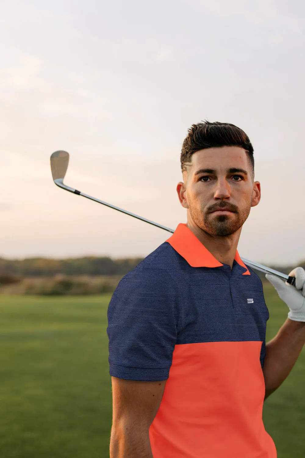 Men's Two-Tone Heathered Dry-Fit Golf Polos - Additional Colors
